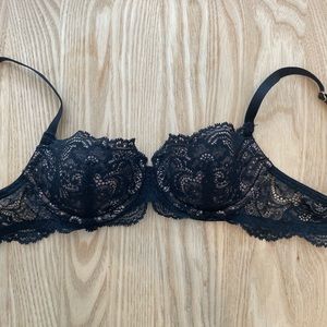 ThirdLove Black Balconette Lace Bra